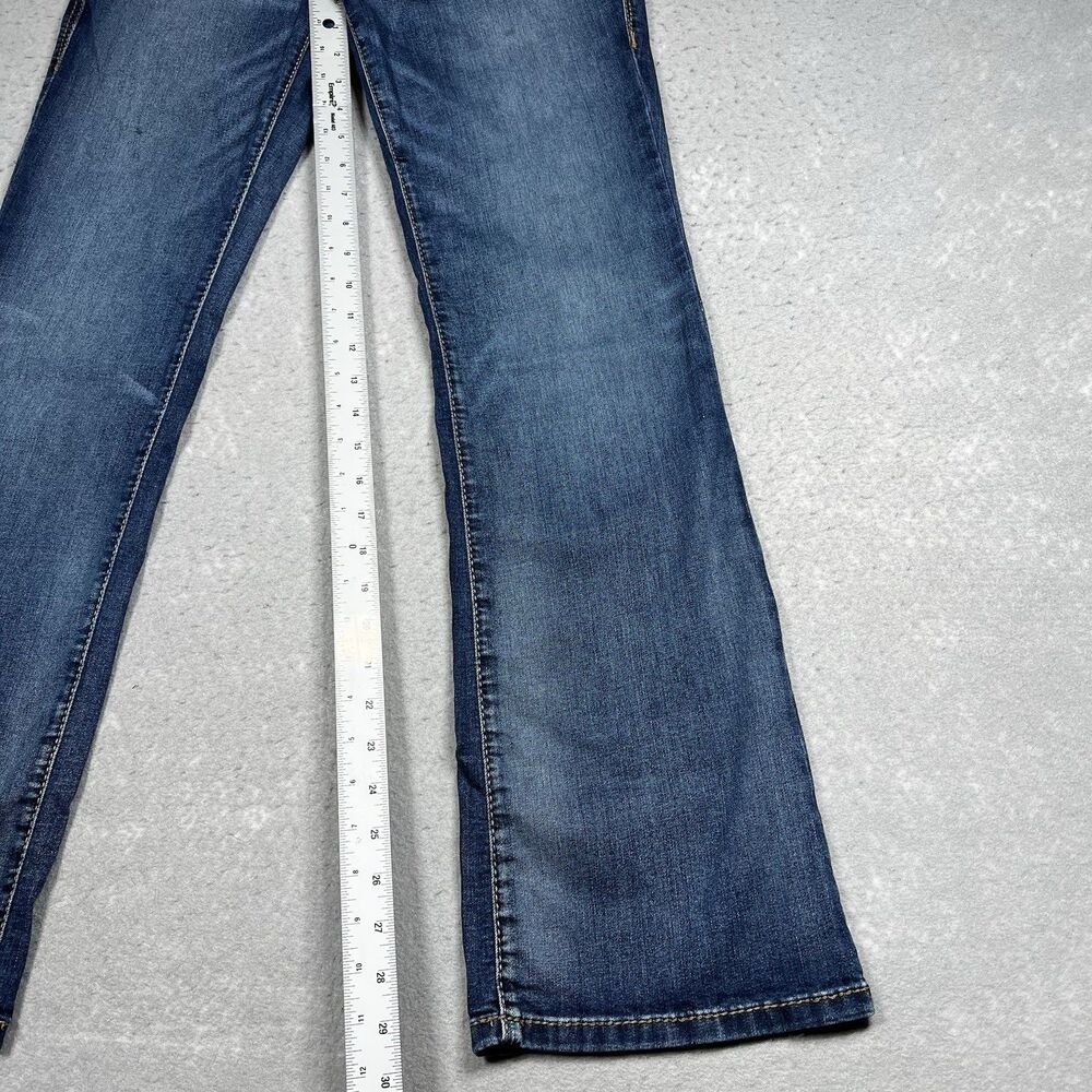 Ariat Demi Boot Jeans Womens 29S Medium Wash Blue Denim Stretch Low Rise Western - Picture 6 of 12